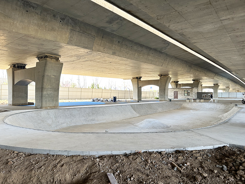 山東省淄博市海岱立交游園極限運(yùn)動場